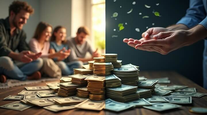 dinheiro lado bom e ruim